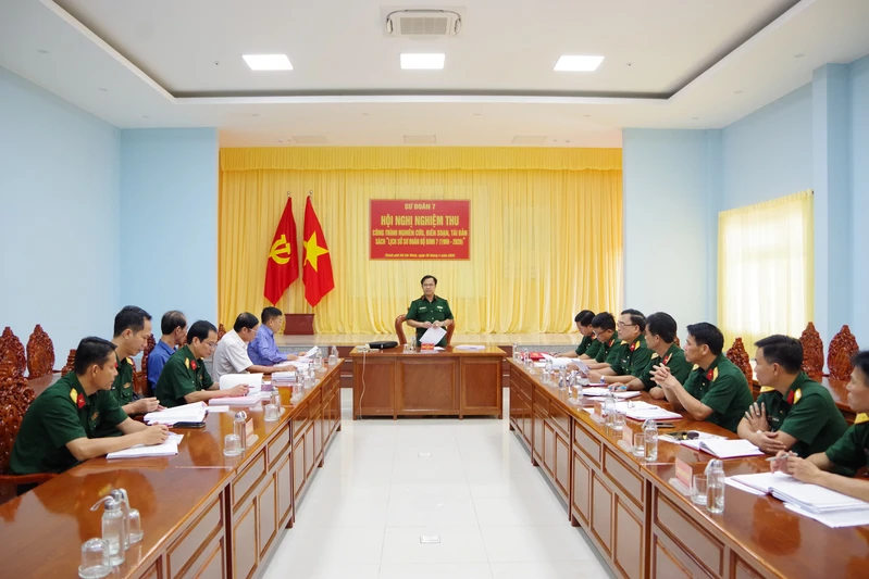 Sư đoàn 7 nghiệm thu công trình “Lịch sử Sư đoàn bộ binh 7 (1966 - 2026)