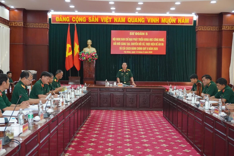 Sư đoàn 5 đẩy mạnh phát triển khoa học công nghệ, chuyển đổi số