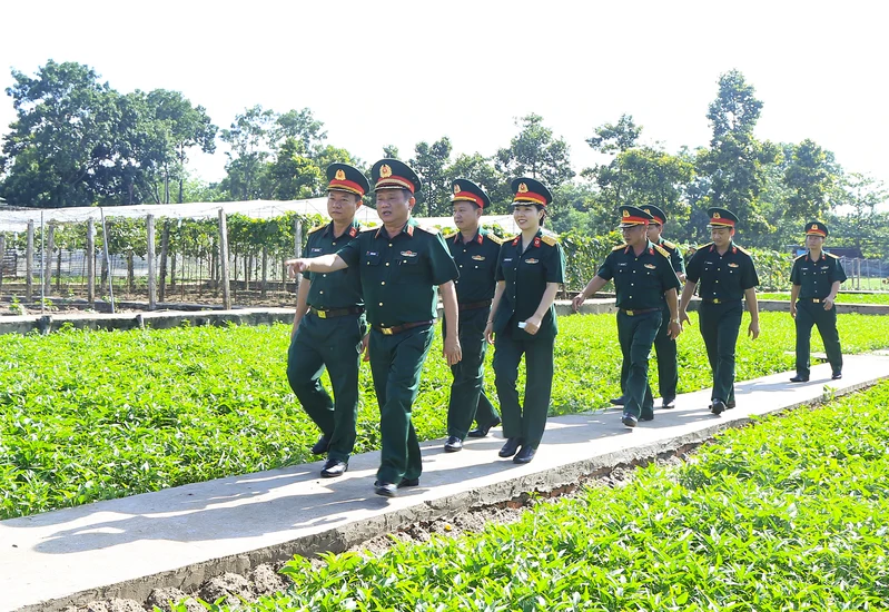Ban Chỉ đạo thực hiện Quy chế dân chủ cơ sở Đảng ủy Quân khu kiểm tra Đảng ủy Sư đoàn 309