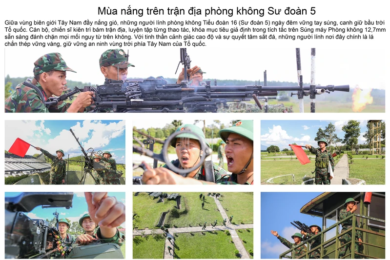 Mùa nắng trên trận địa phòng không Sư đoàn 5