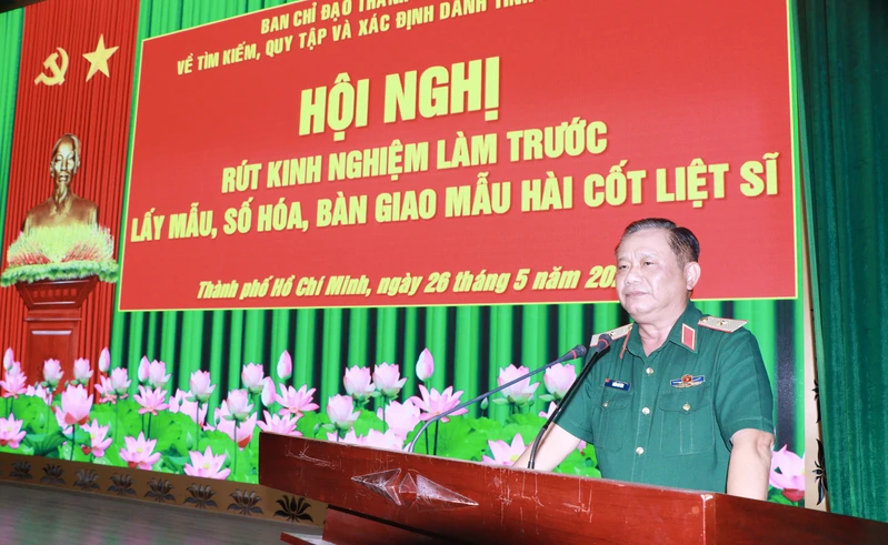 Ban Chỉ đạo 515 Thành phố Hồ Chí Minh rút kinh nghiệm làm trước lấy mẫu, số hoá, bàn giao mẫu hài cốt liệt sĩ