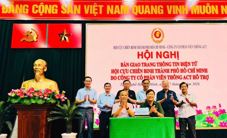 Hội nghị bàn giao Trang thông tin điện tử Hội Cựu chiến binh Thành phố Hồ Chí Minh.