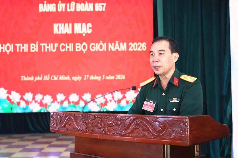 Lữ đoàn 657 khai mạc Hội thi Bí thư chi bộ giỏi năm 2026