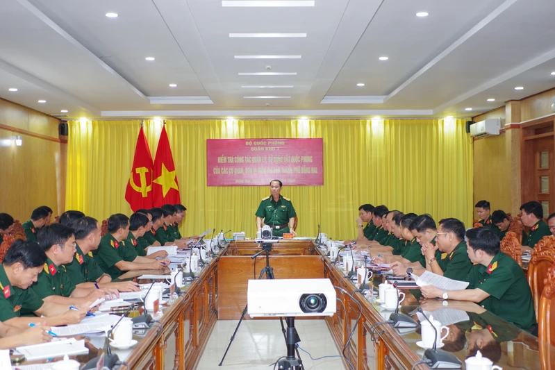 Quân khu 7 kiểm tra công tác quản lý, sử dụng đất quốc phòng trên địa bàn thành phố Đồng Nai