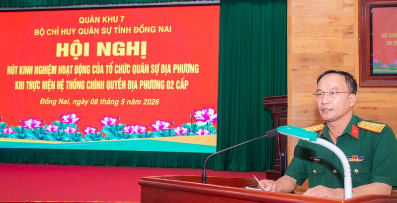 Bộ Chỉ huy Quân sự tỉnh Đồng Nai tổ chức hội nghị rút kinh nghiệm hoạt động tổ chức quân sự khi thực hiện chính quyền địa phương 2 cấp