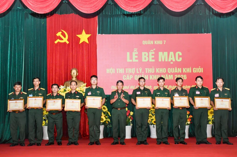 39 cá nhân đạt danh hiệu trợ lý, thủ kho quân khí giỏi cấp Quân khu năm 2026