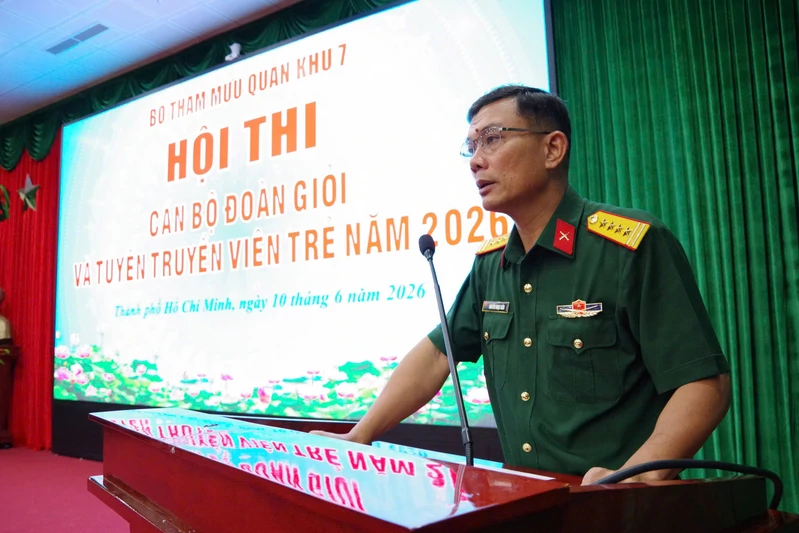 Bộ Tham mưu Quân khu khai mạc Hội thi cán bộ Đoàn giỏi và Tuyên truyền viên trẻ năm 2026