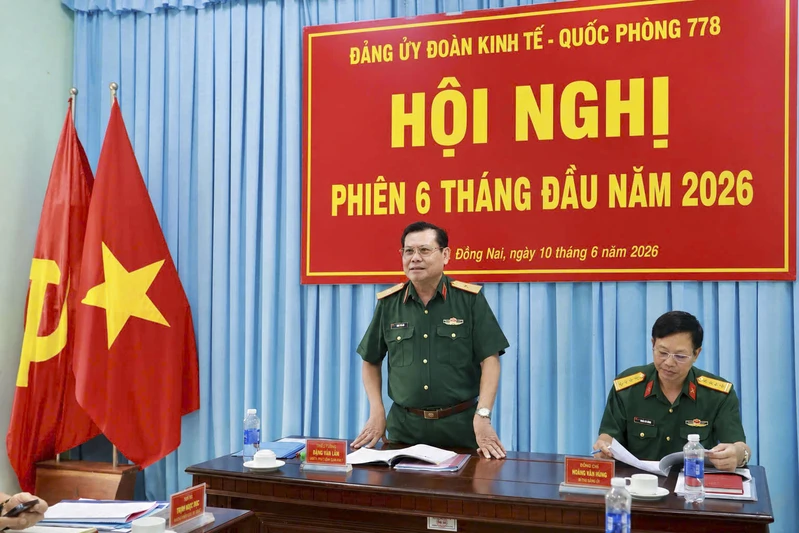 Đảng ủy Đoàn KT-QP 778 tổ chức hội nghị phiên 6 tháng đầu năm 2026
