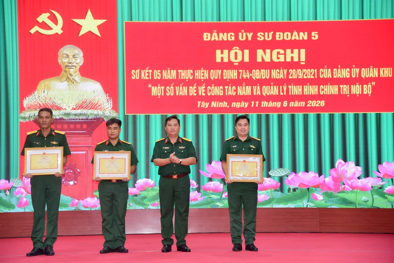 Sư đoàn 5 nâng cao hiệu quả công tác nắm, quản lý tình hình chính trị nội bộ