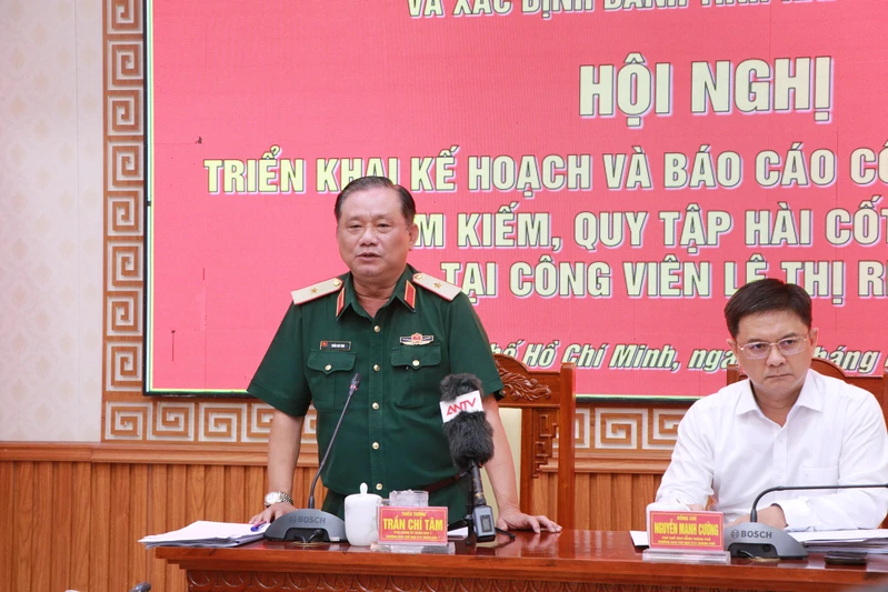 Quyết liệt, chu đáo cho nhiệm vụ tìm kiếm, quy tập hài cốt liệt sĩ tại công viên Lê Thị Riêng