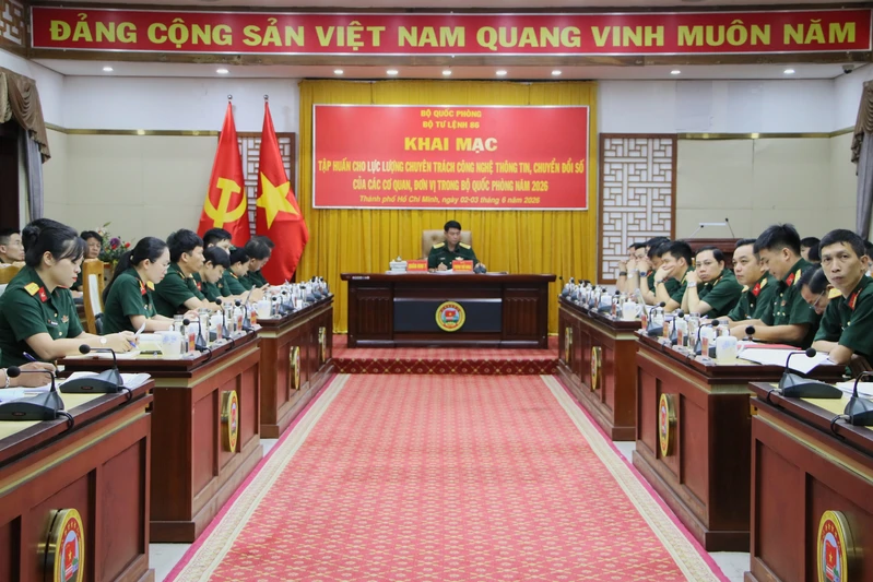 Bộ Tư lệnh 86 tập huấn lực lượng chuyên trách công nghệ thông tin năm 2026
