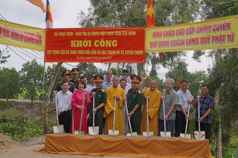 Khởi công xây dựng cầu Vũ Xuân Thiều tại tỉnh Tây Ninh
