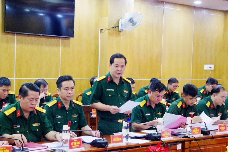 Đảng ủy Ban chỉ huy phòng thủ khu vực 2 - Phú Lợi hội nghị 6 tháng đầu năm 2026
