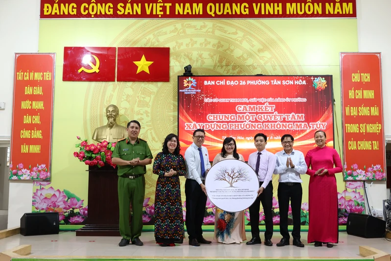 Quyết tâm xây dựng phường Tân Sơn Hòa không ma túy