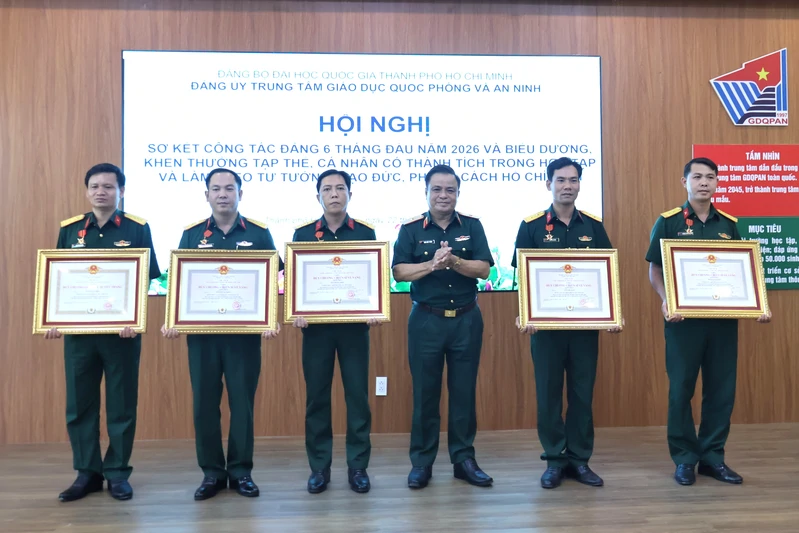 Trung tâm Giáo dục Quốc phòng và An ninh hội nghị 6 tháng đầu năm