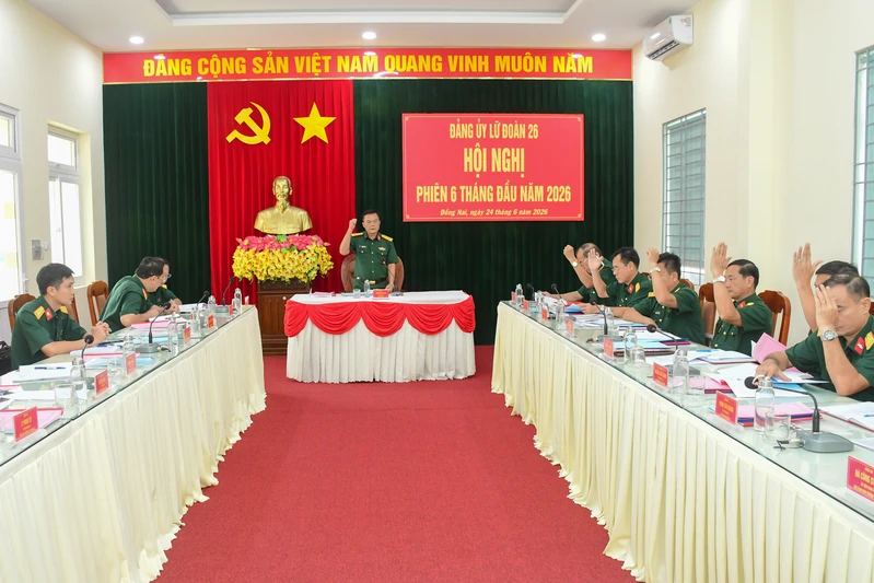 Đảng ủy Lữ đoàn 26 lãnh đạo hoàn thành tốt nhiệm vụ 6 tháng đầu năm 2026