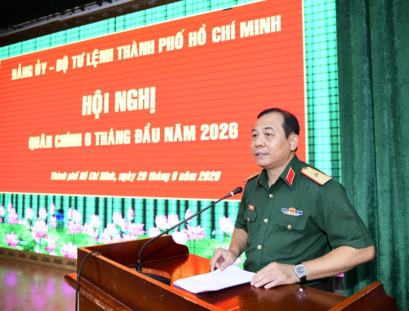 Bộ Tư lệnh TPHCM tổ chức Hội nghị Quân chính 6 tháng đầu năm 2026