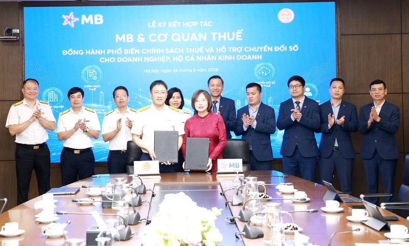 MB và Cục Thuế ký kết hợp tác
