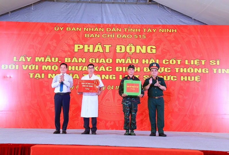 Tỉnh Tây Ninh phát động lấy mẫu, bàn giao mẫu hài cốt liệt sĩ chưa xác định được thông tin