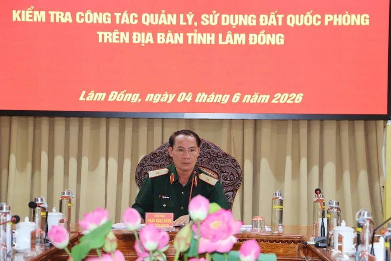 Bộ Tư lệnh Quân khu kiểm tra công tác quản lý, sử dụng đất quốc phòng trên địa bàn tỉnh Lâm Đồng