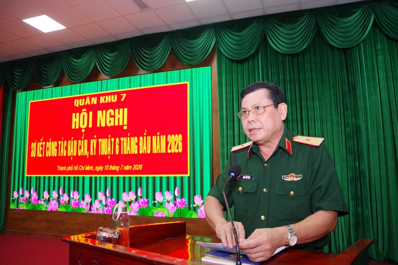 Quân khu 7 sơ kết công tác hậu cần, kỹ thuật 6 tháng đầu năm 2026