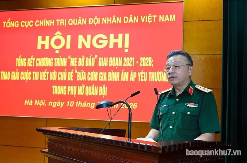 Tổng cục Chính trị tổ chức Hội nghị tổng kết Chương trình “Mẹ đỡ đầu” giai đoạn 2021-2026