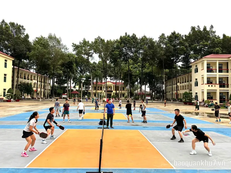 Sôi nổi Giải Pickleball Lớp bồi dưỡng nghiệp vụ Văn thư, lưu trữ năm 2026