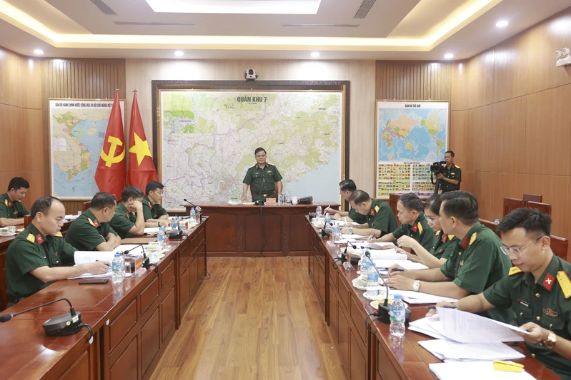 Cụm thi đua số 1 Cục Chính trị Quân khu sơ kết Phong trào thi đua Quyết thắng 6 tháng đầu năm 2026
