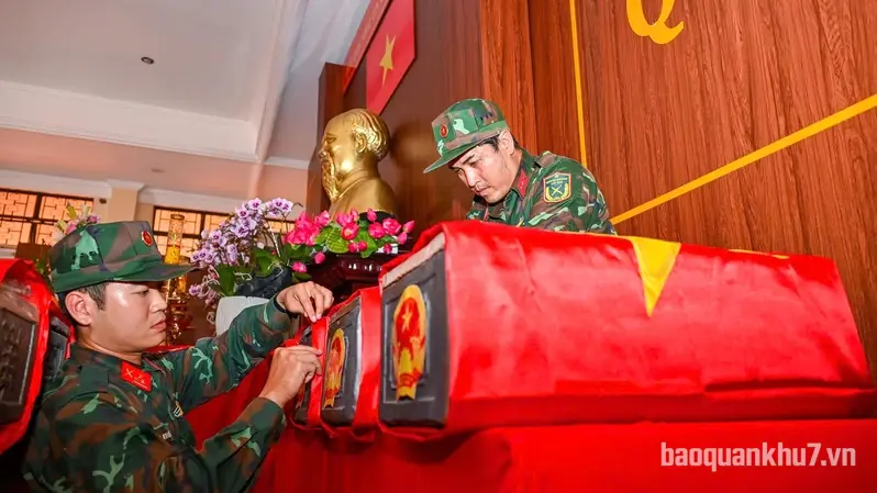 Các Đội quy tập hài cốt liệt sĩ quyết tâm hoàn thành xuất sắc nhiệm vụ tại Công viên Lê Thị Riêng