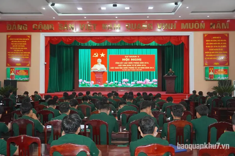 Sư đoàn 5 tổng kết thực hiện Luật Quốc phòng, Luật Dân quân tự vệ và Luật Giáo dục quốc phòng và an ninh