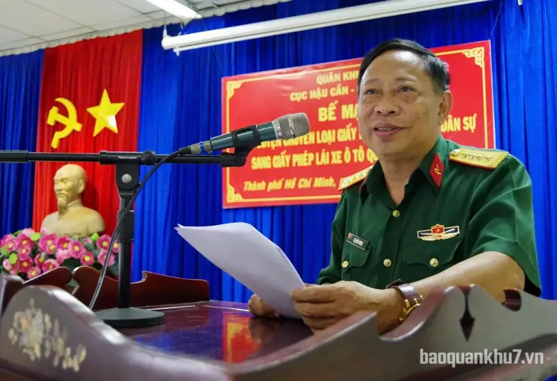 Bế mạc lớp huấn luyện chuyển loại giấy phép lái xe ô tô dân sự sang quân sự năm 2026