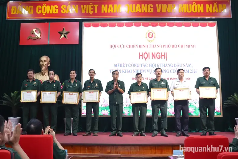 Hội Cựu chiến binh TPHCM tổ chức Hội nghị 6 tháng đầu năm 2026

