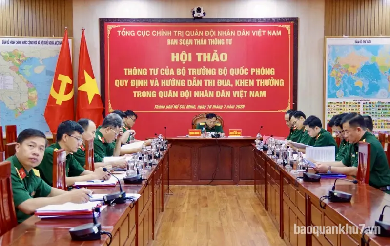 Hội thảo Thông tư của Bộ trưởng Bộ Quốc phòng Quy định và hướng dẫn thi đua, khen thưởng trong QĐND Việt Nam