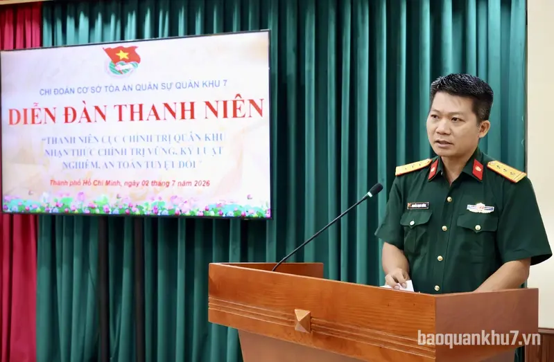 Tuổi trẻ Tòa án Quân sự Quân khu 7 quyết tâm giữ vững kỷ luật