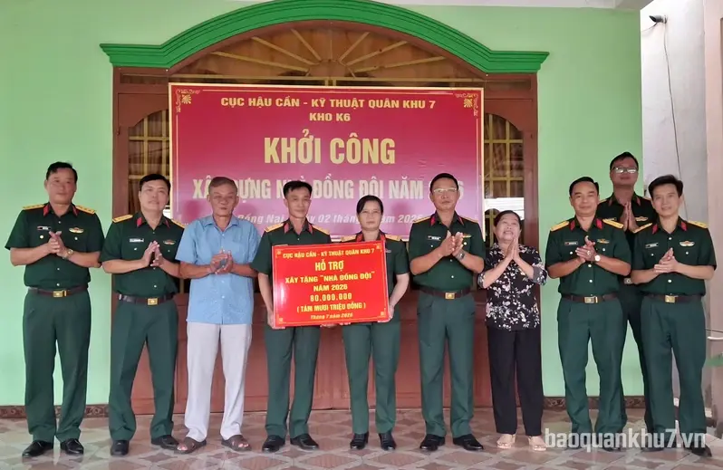  Cục Hậu cần - Kỹ thuật Quân khu khởi công xây dựng “Nhà đồng đội” 
