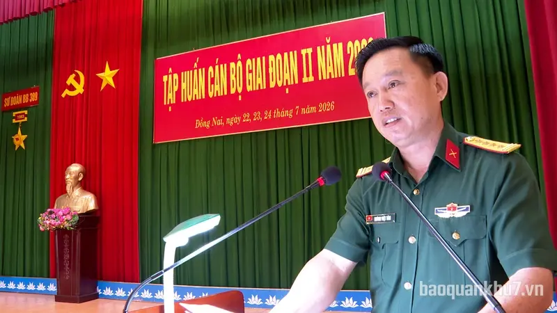Sư đoàn 309 khai mạc lớp tập huấn cán bộ giai đoạn 2 năm 2026