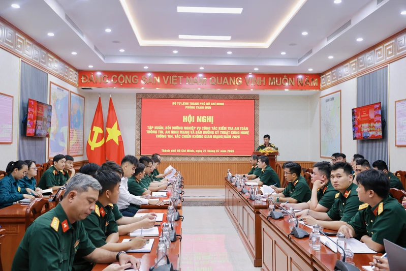 Bộ Tư lệnh TPHCM tập huấn, bồi dưỡng nghiệp vụ công tác an toàn thông tin, an ninh mạng 2026