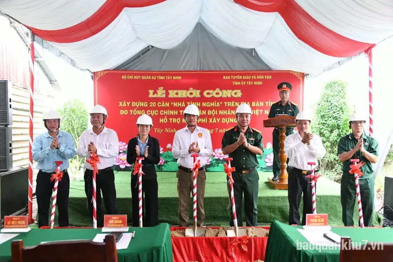 Tỉnh Tây Ninh khởi công xây dựng nhà tình nghĩa