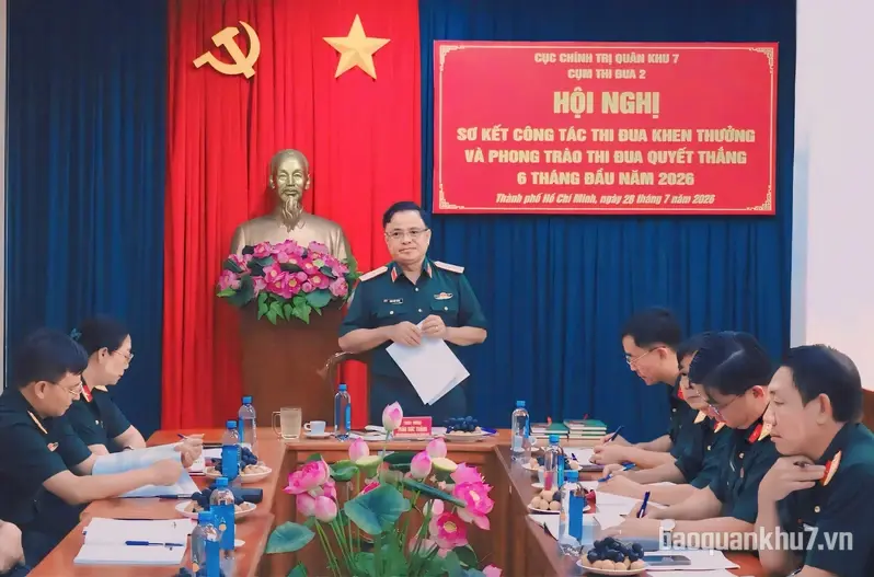 Cụm thi đua 2, Cục Chính trị Quân khu sơ kết công tác thi đua khen thưởng và Phong trào Thi đua quyết thắng 6 tháng đầu năm