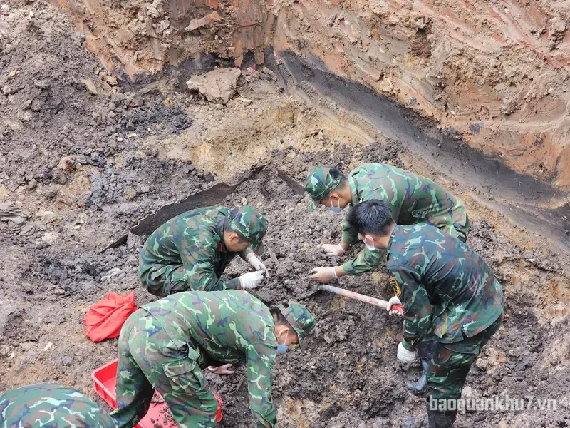 Tìm thấy thêm 19 bộ hài cốt liệt sĩ tại công viên Lê Thị Riêng trong ngày 28/7