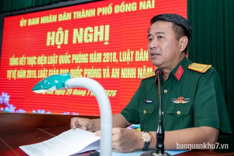 Đồng Nai tổng kết thực hiện Luật Quốc phòng, Luật Dân quân tự vệ, Luật Giáo dục quốc phòng và an ninh