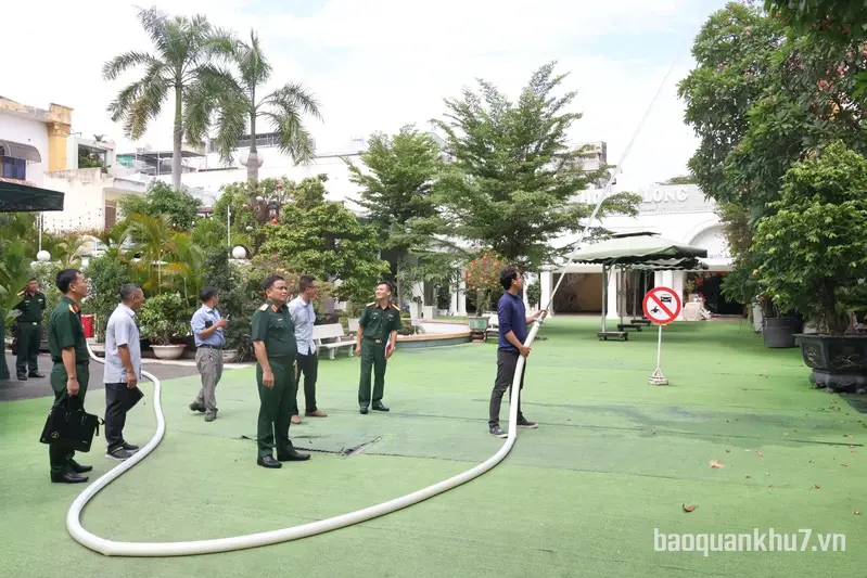 Nghiệm thu hệ thống phòng cháy, chữa cháy tại Bảo tàng Quân khu