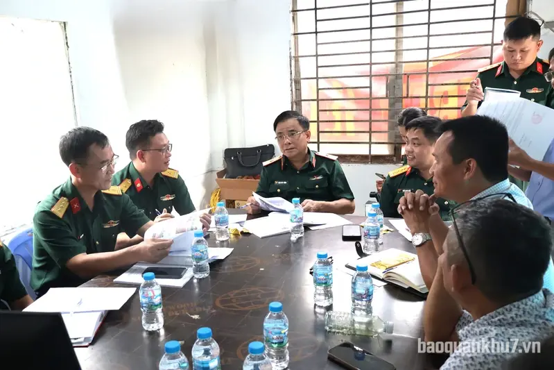 Cục Chính trị kiểm tra tiến độ thi công công trình Viện kiểm sát quân sự Quân khu
