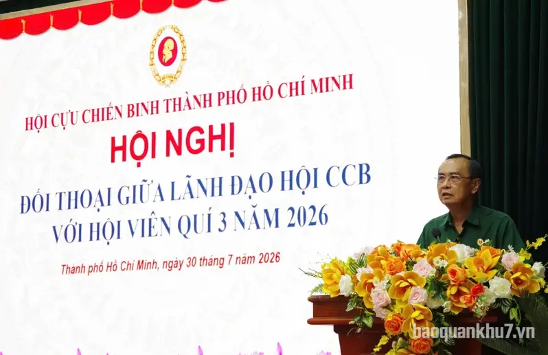 Hội Cựu chiến binh TP.HCM đối thoại giữa lãnh đạo và hội viên quý 3, năm 2026
