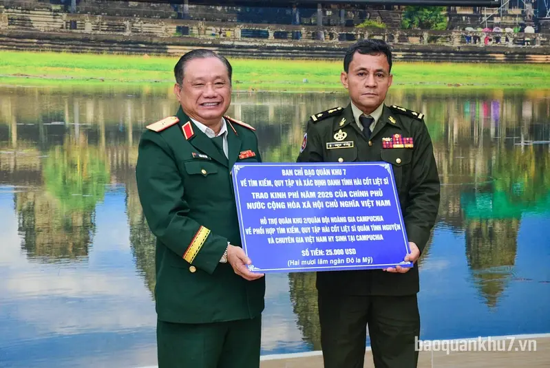 Quân khu 7 tăng cường phối hợp tìm kiếm, quy tập hài cốt liệt sĩ tại Campuchia
