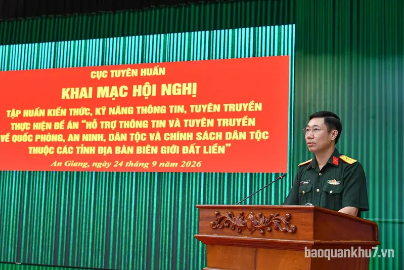 Nâng cao kiến thức, kỹ năng thông tin, tuyên truyền cho đội ngũ báo cáo viên, tuyên truyền viên về quốc phòng, an ninh trên địa bàn biên giới
