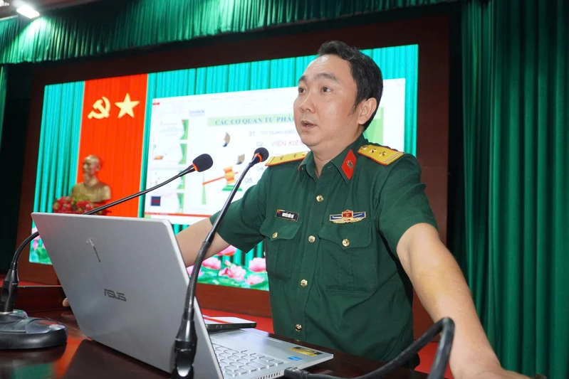 Viện Kiểm sát Quân sự Quân khu 7 tuyên truyền, phổ biến giáo dục pháp luật tại Sư đoàn 5