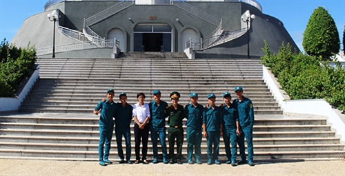 Chi đoàn Quân sự huyện Bàu Bàng, tỉnh Bình Dương hành quân về nguồn