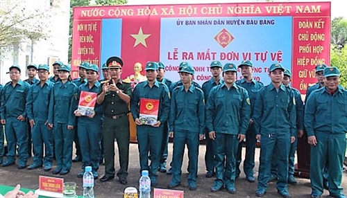 Bàu Bàng, tỉnh Bình Dương: Thành lập 2 đơn vị tự vệ trong doanh nghiệp có yếu tố nước ngoài
