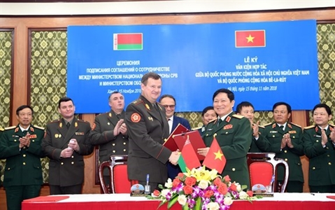 Tăng cường quan hệ hợp tác quốc phòng Việt Nam - Belarus